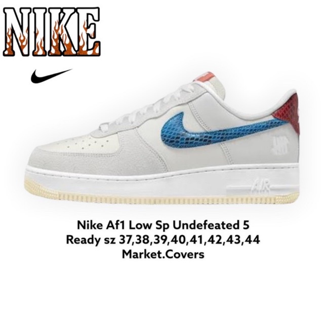 Nike Air Force 1 x Undefeated Low Grey