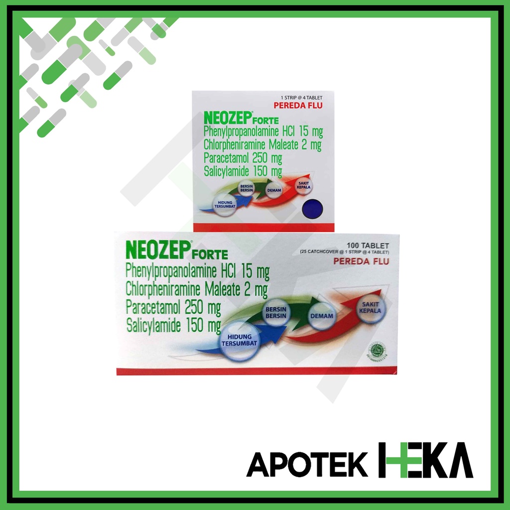 Neozep Forte Box isi 25x4 Tablet - Obat Flu dan Hidung Tersumbat (SEMARANG)