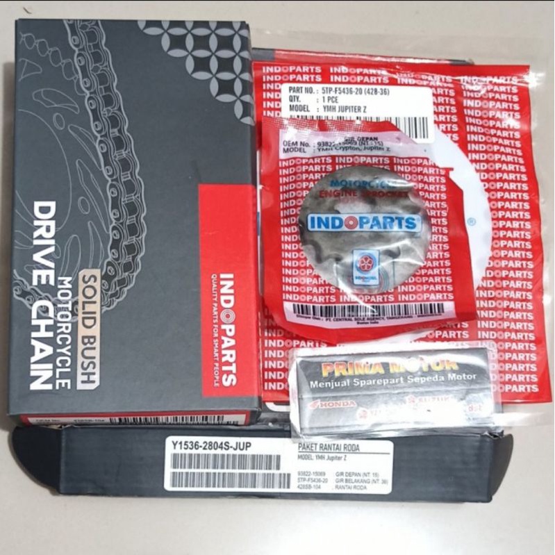 GEAR SET JUPITER Z VEGA R N INDOPART GIR SET VEGA R N JUPITER Z INDOPARTS