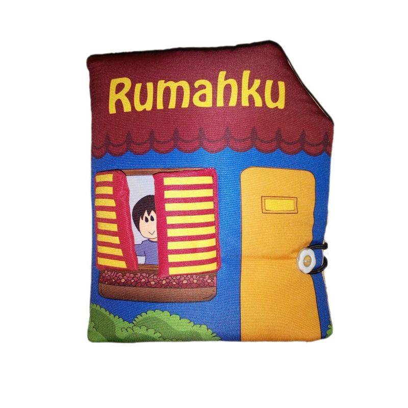 Buku Kainku Buku Bantal Softbook Rumahku Biru