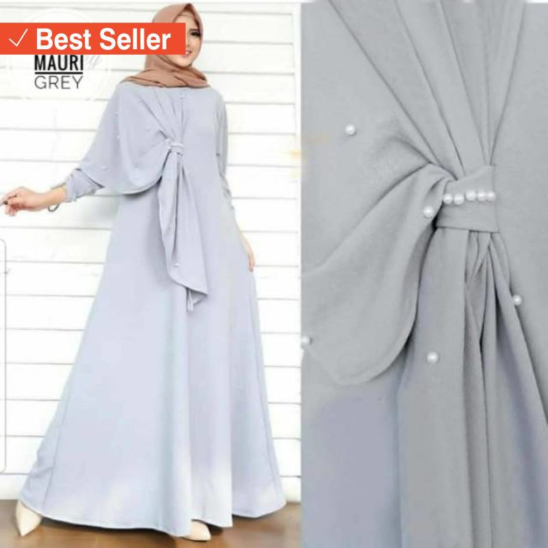 Dress Maxi Murah Wanita Cantik Muslimah Tk1 Maxi Mauri Ym Shopee Indonesia