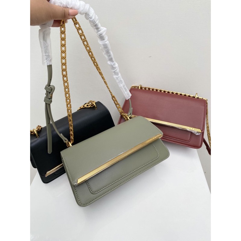 CK Metallic Accent Evening Clutch