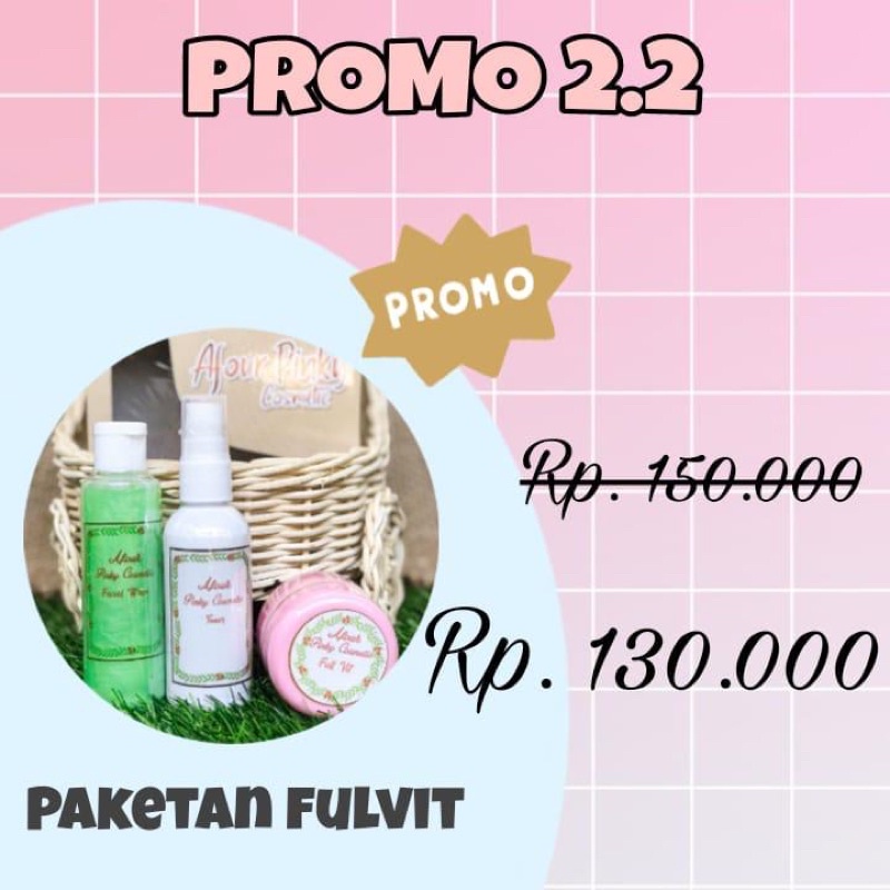 Promo sepaket fullvit afour pinky cosmetic