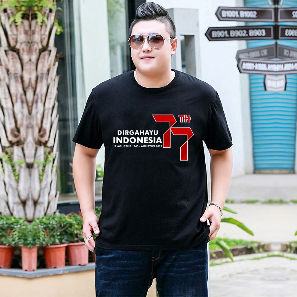 Kaos Tshirt Pria Wanita 17 AGUSTUS HUT RI REPUBLIK NKRI DIRGAHAYU 78 GARUDA PANCASILA Baju Distro Basic Lengan Pendek Cowok Kasual DTF