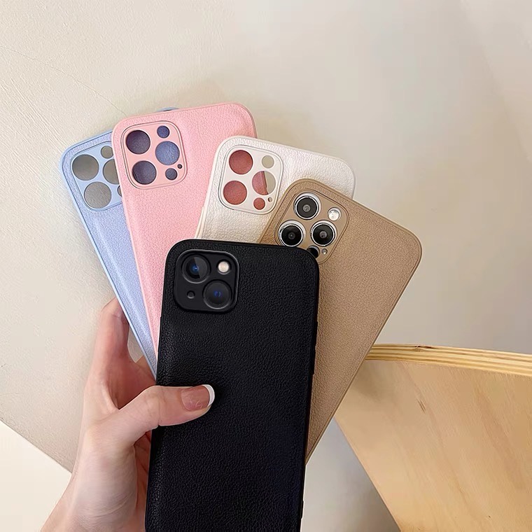 [TPC] Leather Lens Protector Phone Case Casing IPHONE 7 8 PLUS X XS MAX XR 11 12 13 MINI PRO MAX IP024