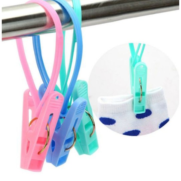 AND COD 12PCS ALAT JEMUR PENJEPIT JEMURAN TALI ANTI ANGIN / JEPITAN BAJU HANGER RT-134-JJT