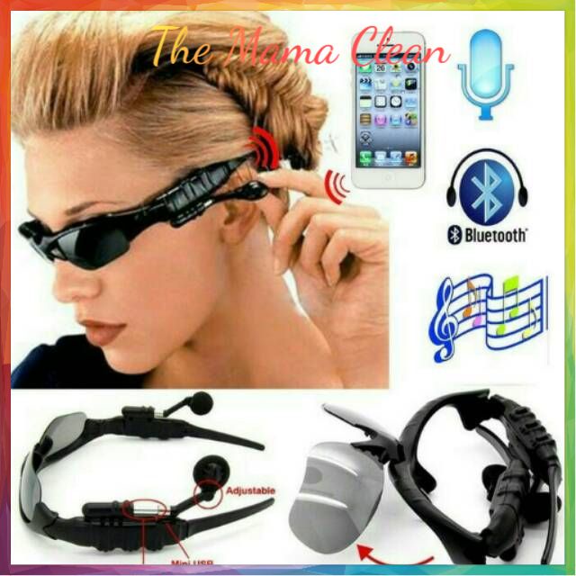 Kacamata Bluetooth Wireless Music / Kacamata Photocromic / Kacamata Keren Wireless / Diskon Kacamata MP3 Music Stereo Bluetooth / Kacamata Headset /Kacamata Bluetooth Sungglasse VicLook Hitam/Kacamata Musik Connect Bluetooth