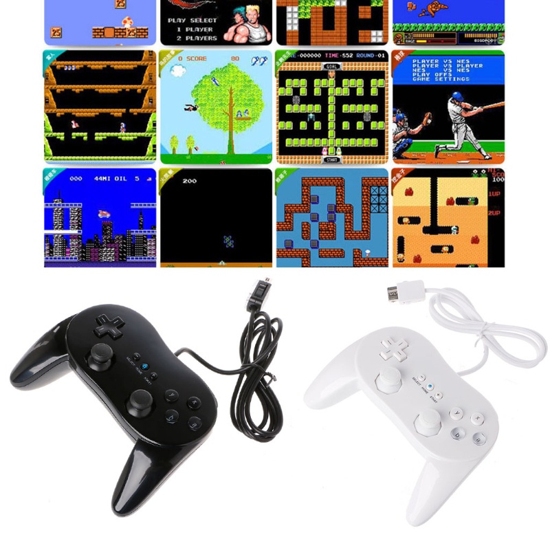 Cre Gamepad Controller Game Kabel Klasik Pro Warna Hitam / Putih