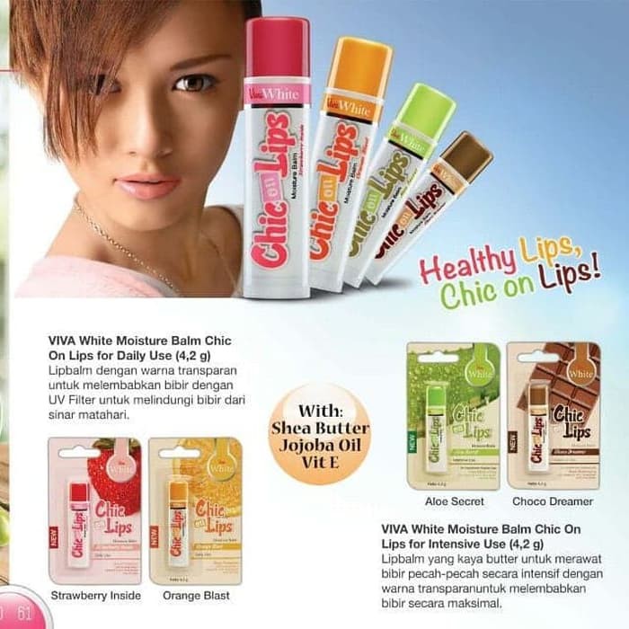 ✨LACIKOSME✨ VIVA CHIC ON LIPS LIP BALM MOUSTURIZER QUEEN LIPGLOSS - ORIGINAL BY VIVA