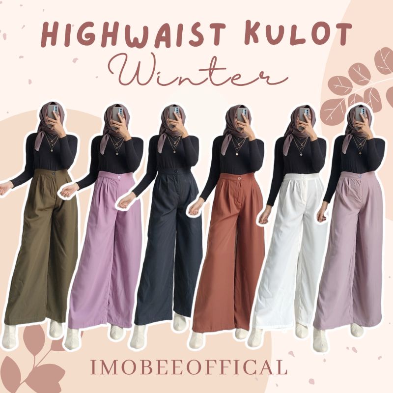 HIGHWAIST KULOT WINTER // HW KULOT WOLFIS // KULOT PANTS