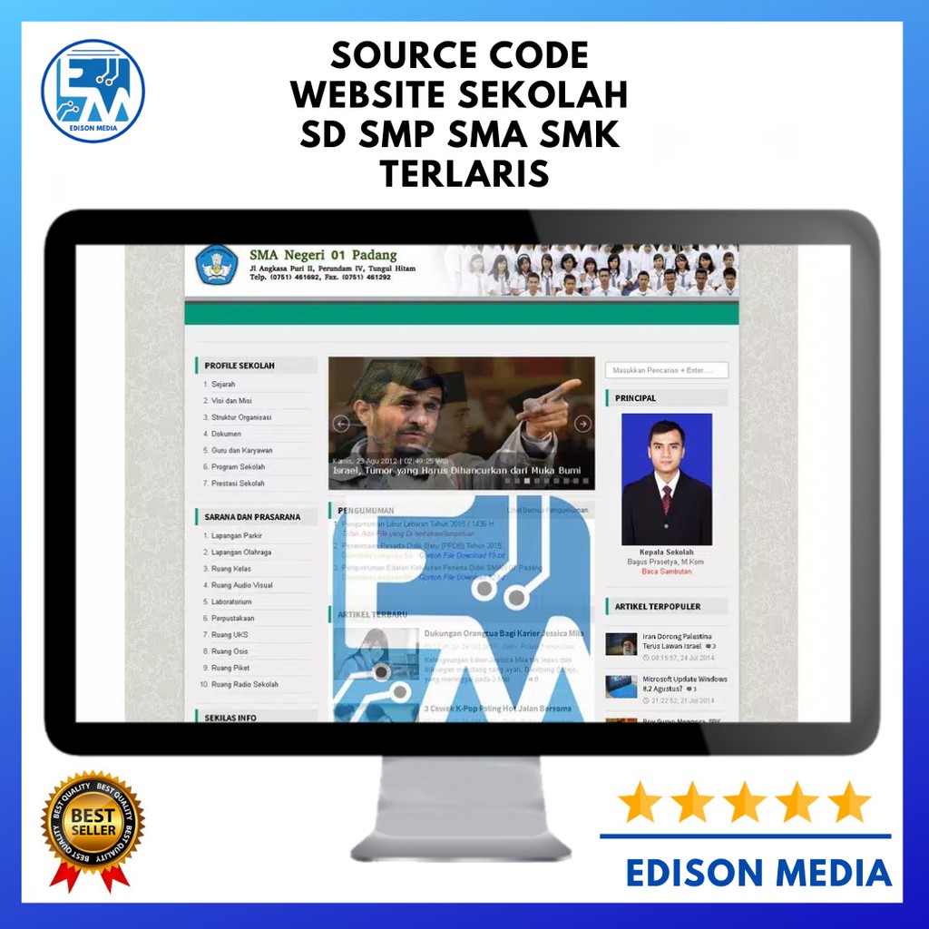 Source Code Website Sekolah SD SMP SMA SMK Terlaris