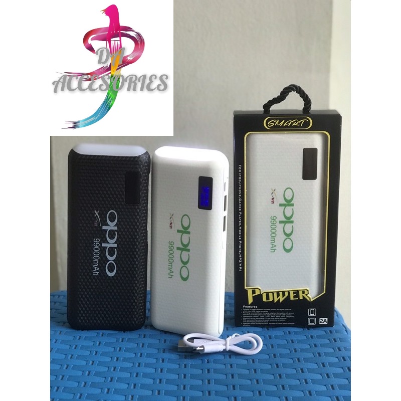 Powerbank Led light powerbank dual usb dua port 99000mah