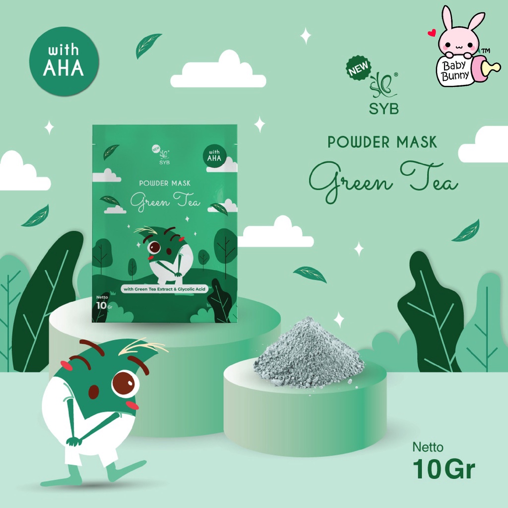 ❤BELIA❤ SYB Powder Mask 10g Sachet | Powder Mask | Masker Wajah | Masker Bubuk | Face Mask (✔BPOM)