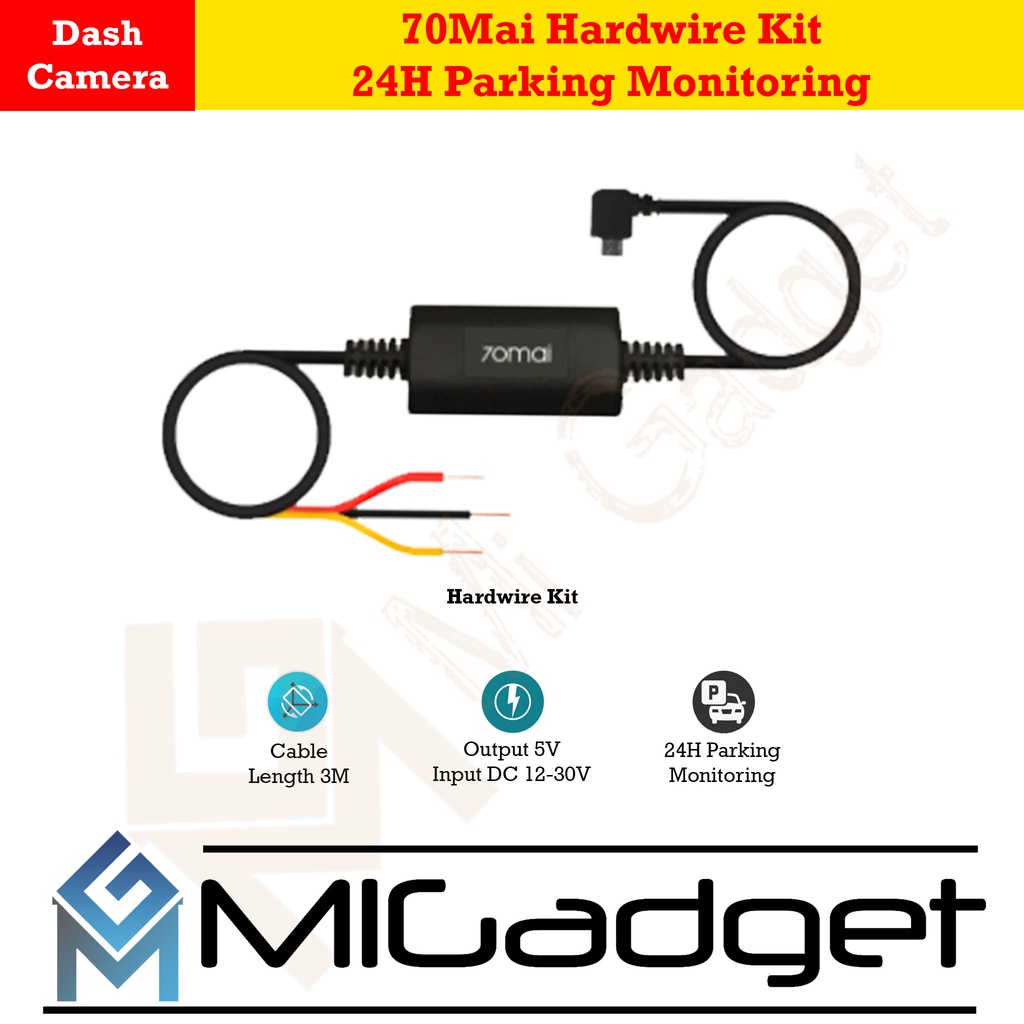 70Mai Hardwire Kit Hardware Kit 24H Parking Monitoring Kit