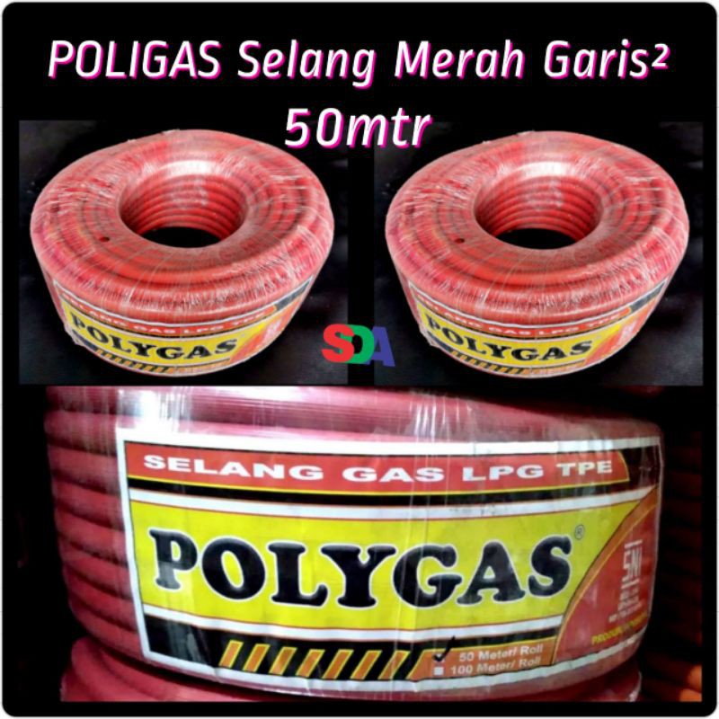 Polygas Selang Kompor Regulator Meteran