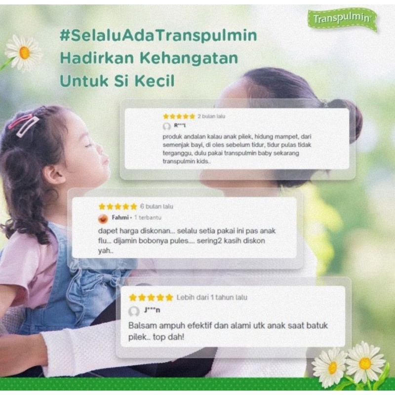 Transpulmin Kids Balsam 10 Gr &amp; 20 Gr - Balsam Anak