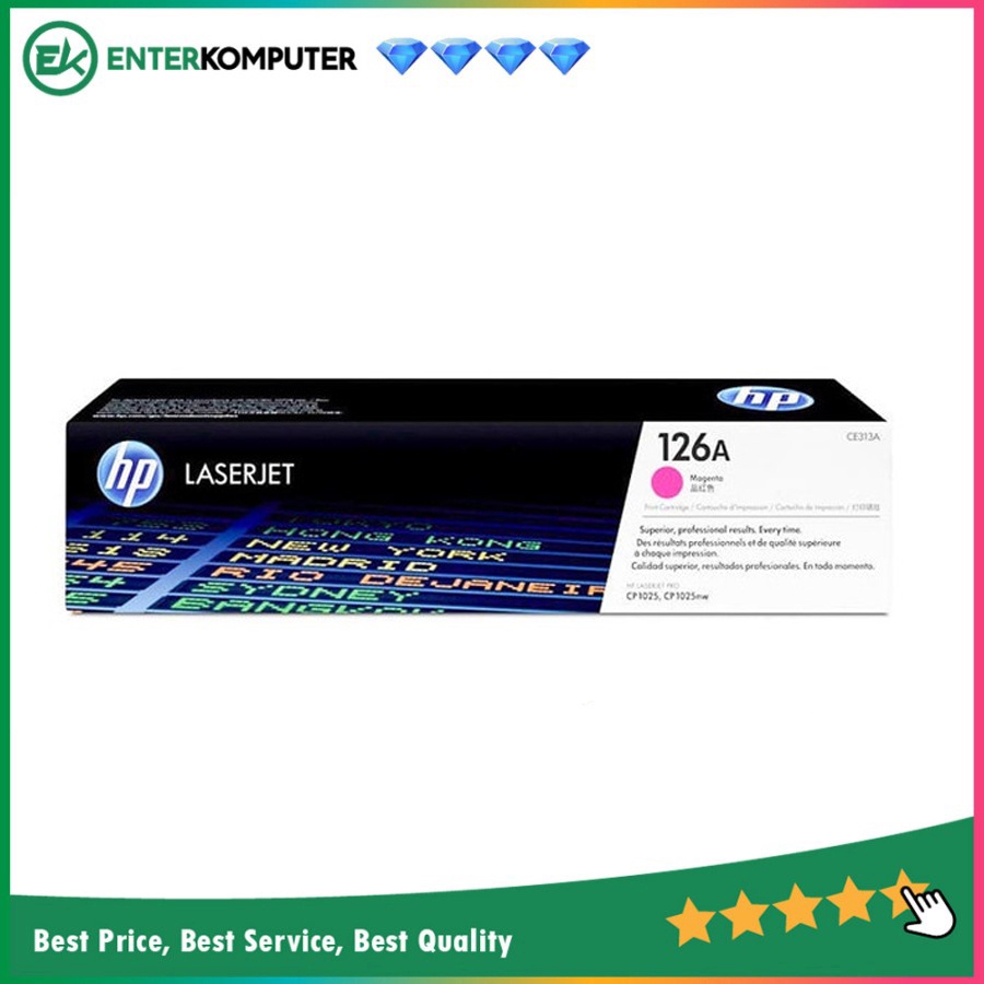 HP Toner 126A Magenta (CE313) For HP Color LaserJet CP1025, CP1025NW