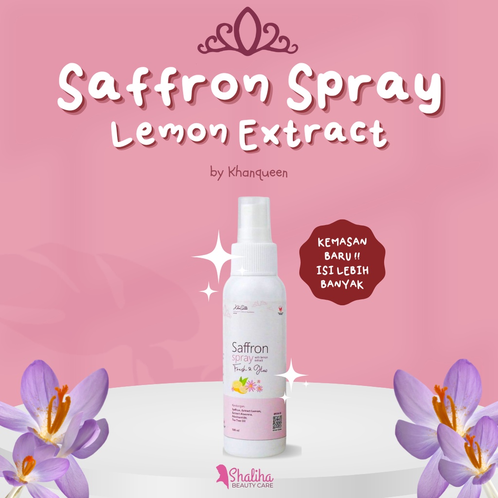 Facemist Saffron Spray With Extract Lemon 100 ml by Khanqueen Facemist Saffron
