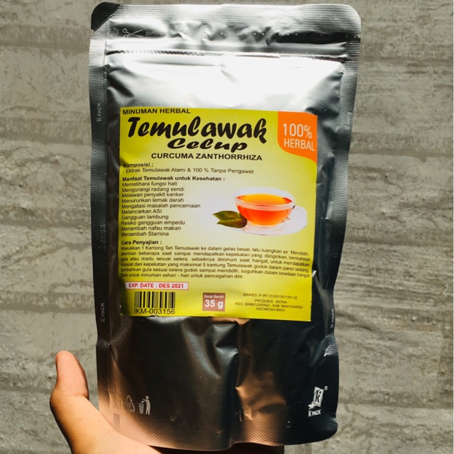 

Minuman Temulawak Celup 100% Asli