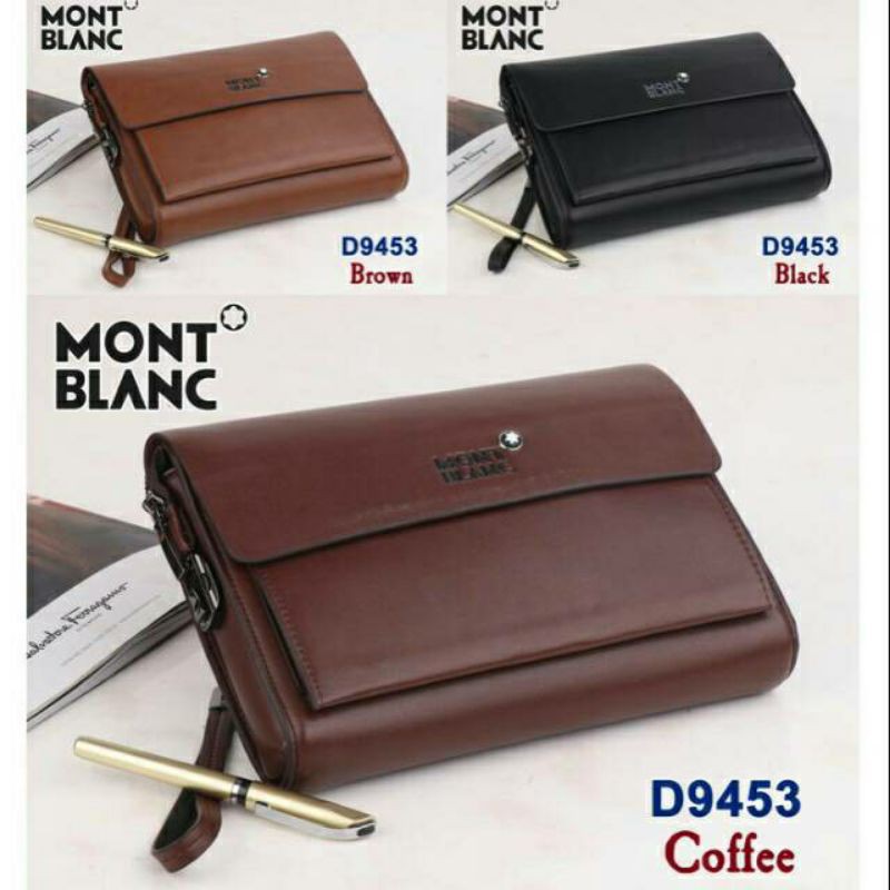 HandBag Mont Blanc Tangan Clutch Kartu pria/wanita D9453 import