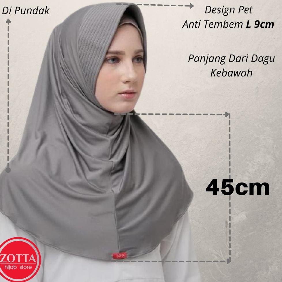 MRE.20Au22q ▫ JILBAB INSTAN ZOYA  BERGO MARSHA HL HEIQ READY HITAM, NAVY, ABU, PUTIH COklat tua Read