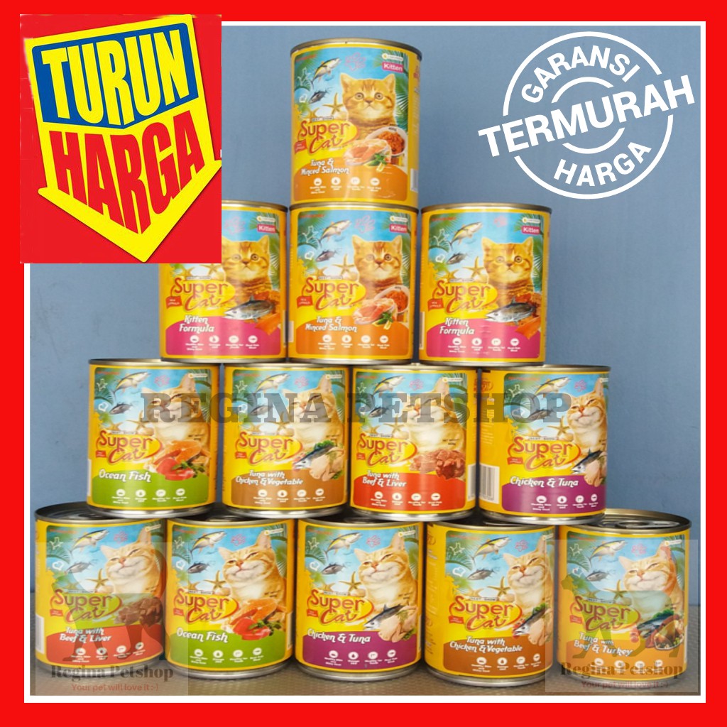 Makanan Kucing Basah Super Cat Pet Forest Wet Food 400 Gr Supercat