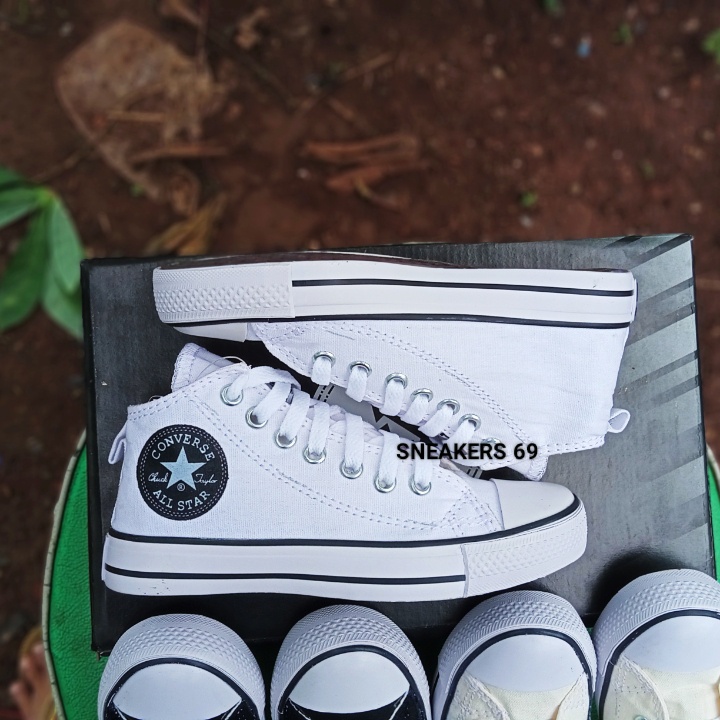 SEPATU SNEAKERS SEMI BOT KASUAL PRIA WANITA BISA COD