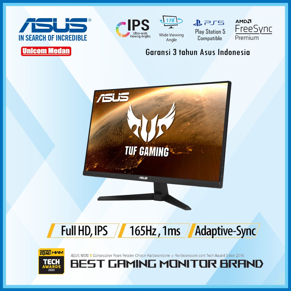 ASUS TUF GAMING VG249Q1A IPS 165Hz 1ms - GAMING MONITOR LED 24&quot; INCH