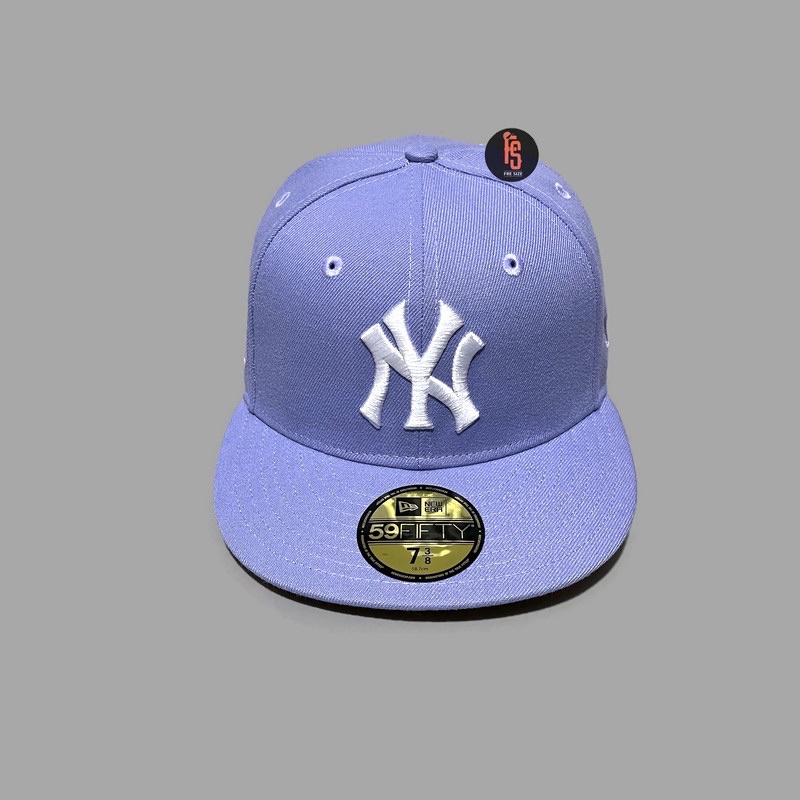 TOPI NEW ERA ORIGINAL 5950 WS 75TH NEW YORK YANKEES LAVENDER WHITE UV PINK