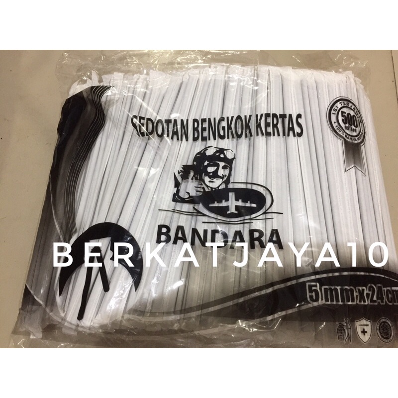 Sedotan Tekuk Bengkok Steril Hitam Bungkus Kertas isi 500 pcs