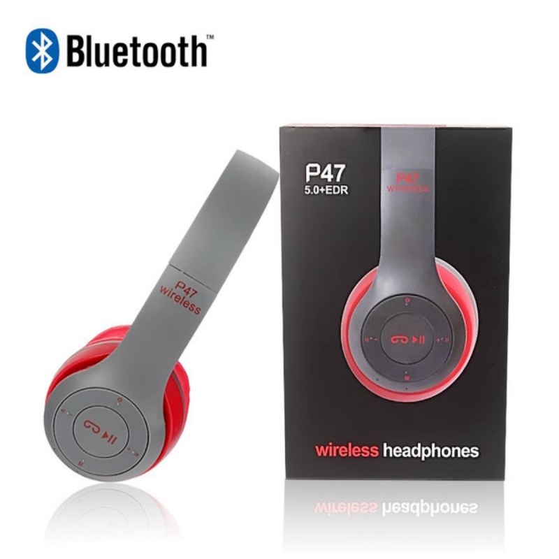 Headphone Bluetooth P47 Wirreles Handsfree Stereo