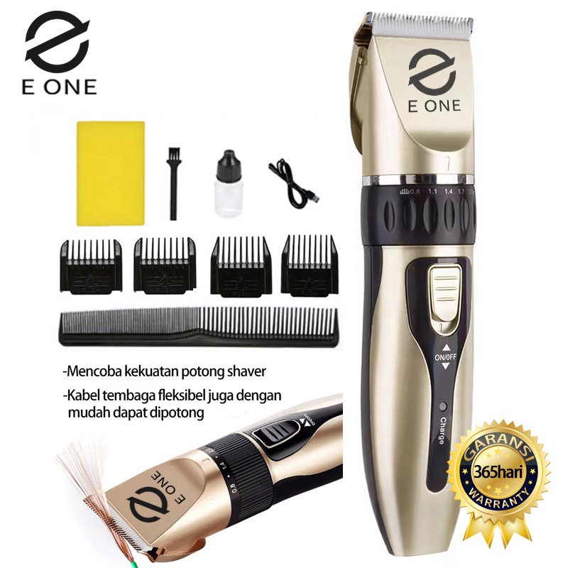 E ONE alat Cukur Rambut Cordless Professional Hair Clipper