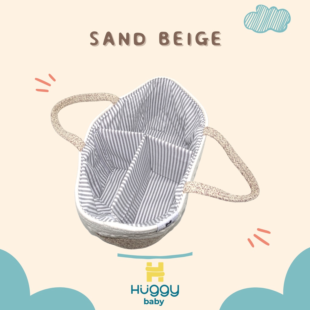 Huggy Baby BAG01 Rope Caddy Bag | Diaper Bag Organizer Bag Tas Bayi