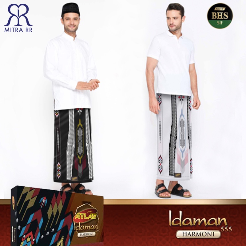 Sarung ATLAS Idaman 555 Harmoni Kembang Motif BHS SIF / Atlas Idaman Kembang SIF