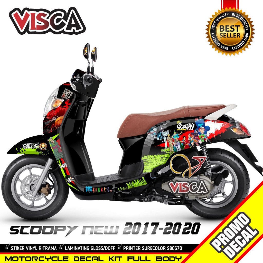 Decal Stiker Scoopy New Striping Scoopy 2017 2019 One Piece