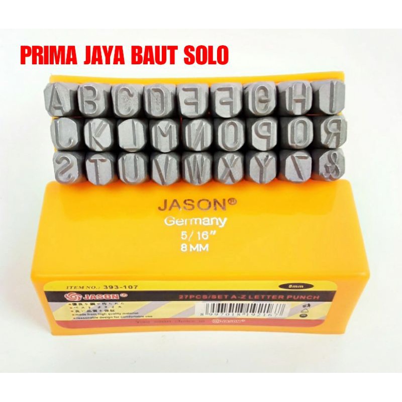 KETOK HURUF 8 MM JASON