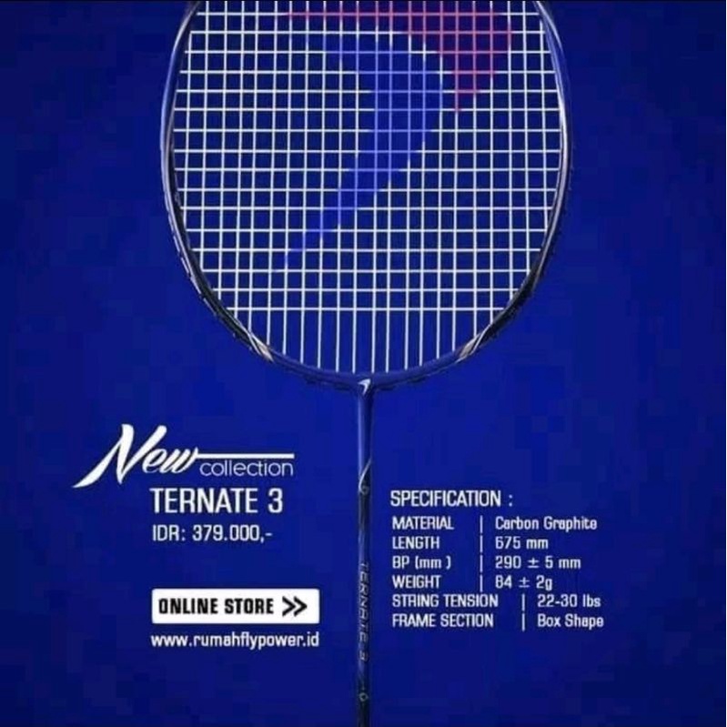 Raket Badminton Flypower Ternate 3 Original