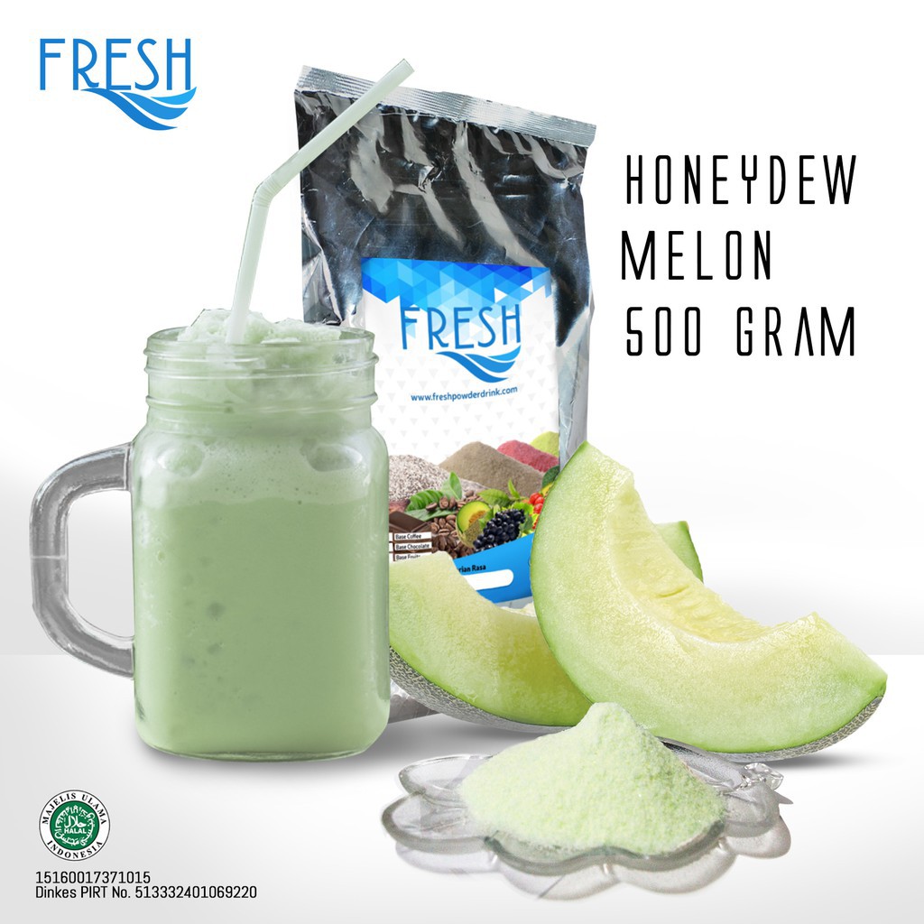 

BUBUK MINUMAN BUAH RASA MELON FRESH POWDER DRINK 500 GRAM