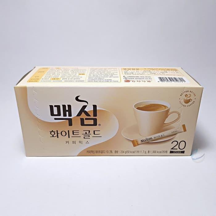 

UPDATE MAXIM WHITE GOLD COFFEE MIX KOREA ISI 20 SACHET KOPI KOREA RASA ENAK KEKINIAN