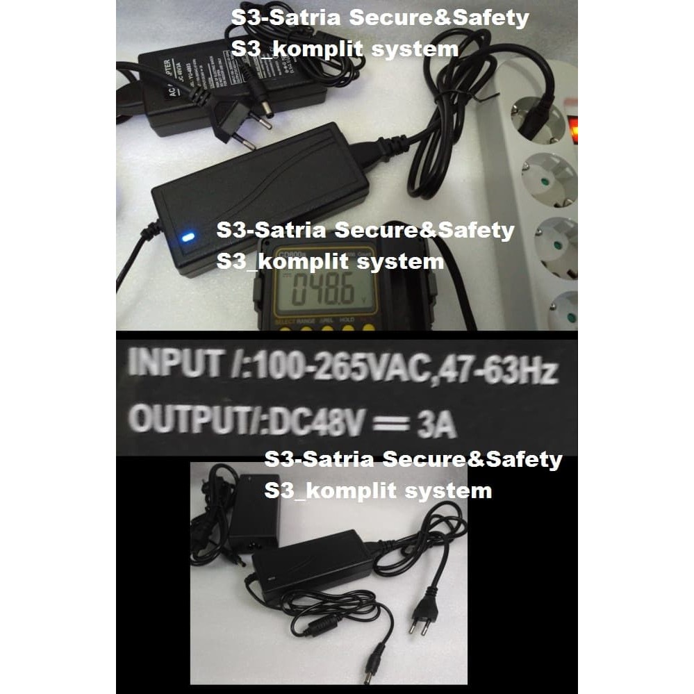 ADAPTOR 48V 3A / Power supply 48V 3A Adaptor DC 48V 3A