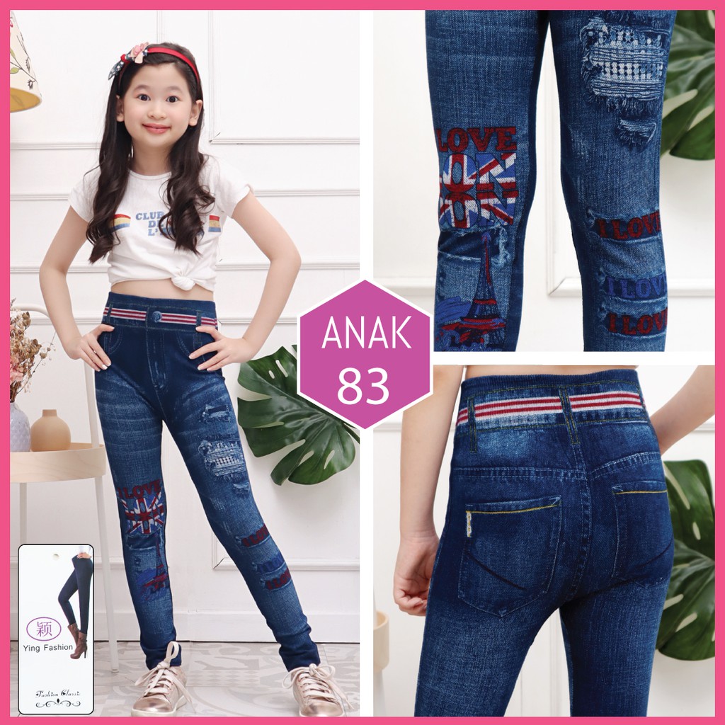 Legging Jeans anak # 81 / Legging anak / legging jeans import anak