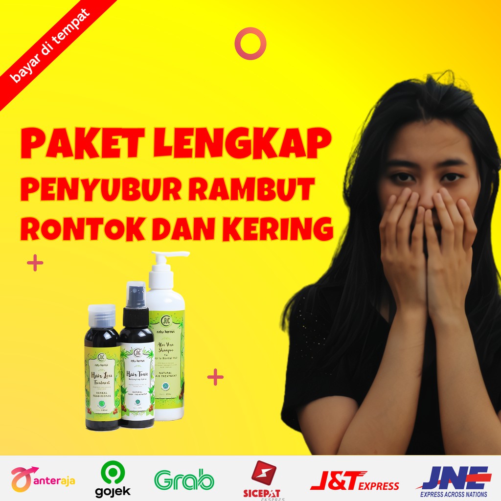 Paket Perawatan Penyubur Rambut Rontok Parah Dan Kering Alami Pria Wanita Ratu Kemiri Shopee Indonesia