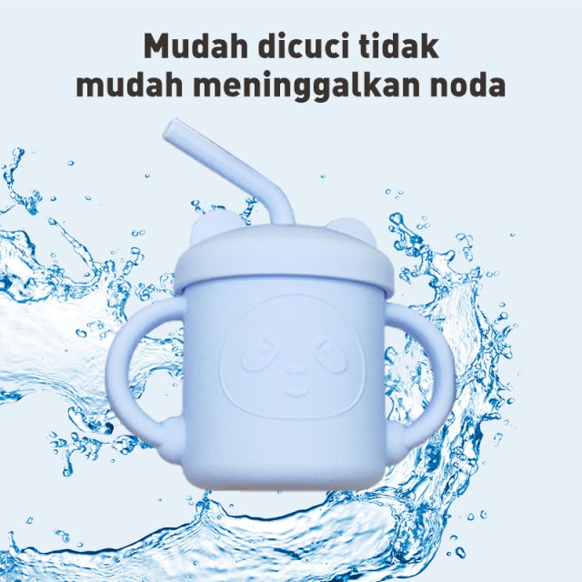 Gelas Silikon Bayi Gelas Silicon Bayi Bpa Free Baby Safe Training Cup Bayi Anti Tumpah Tempat Minum Bayi Gelas Minum Sedotan Anak Bayi Peralatan Mpasi Bayi Straw Cup Bayi Tempat Makan Bayi Mpasi Peralatan Makan Bayi Set Alat Makan Bayi