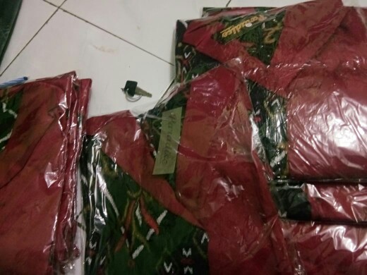 Tey-17 Batik Wanita Asj Sa Hrb026 Kenongo Kemeja Tosca Pendek /tunik /baju Batik Wanita /batikwanita