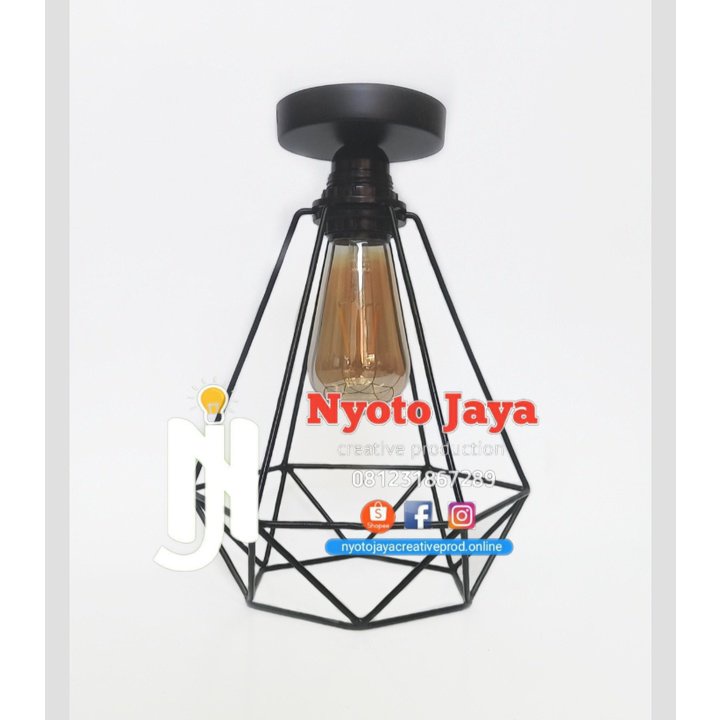Kap Lampu Hias Tempel Ke Plafon
