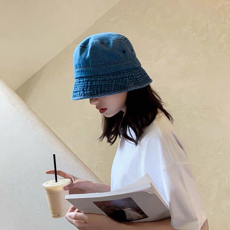 Topi bucket / fisherman Gaya Korea Untuk Pria / Wanita