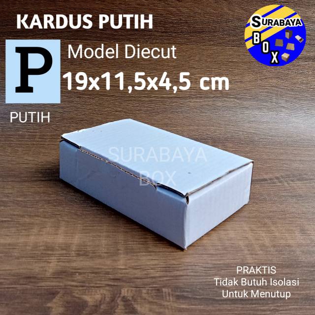 KARDUS P PUTIH 19x11.5x4.5cm KARTON BOX KOTAK HP AKSESORIS