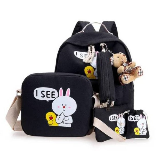 RANSEL 4IN1 ISEE / RANSEL MURAH / RANSEL ANAK/ RANSEL SEKOLAH / TAS PUNGGUNG MURAH / BACKPACK MURAH