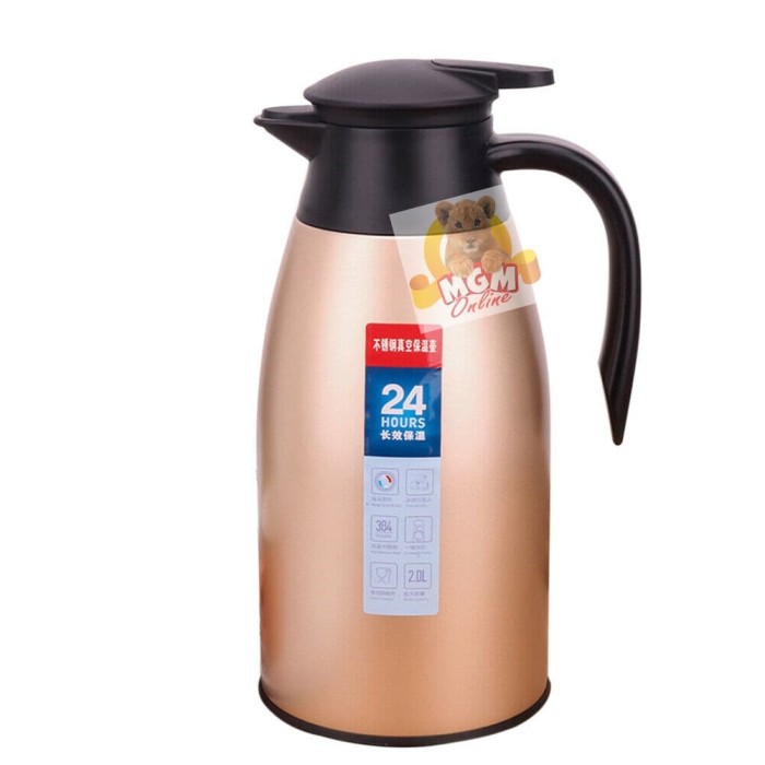 Termos Air panas tuang Full Stainless 2.0L / Vaccum Jug 2.0L / 2000ml