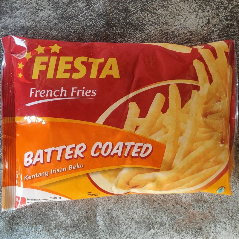 

fiesta batter coated 500gr kentang goreng keju